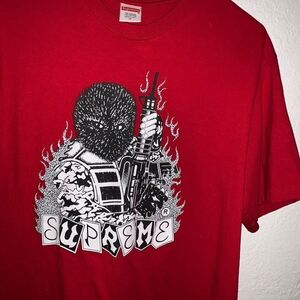 Supreme Red and Black Urban Graphic Tee